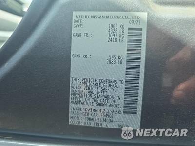 2024 Nissan Altima SV - zdjęcie 15 z 23 - miniatura