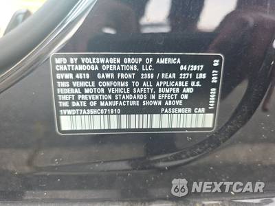 2017 Volkswagen Passat 1.8T R-Line w/Comfort Pkg - zdjęcie 14 z 34 - miniatura