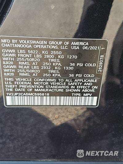 2021 Volkswagen Atlas 2.0T SE w/Technology - zdjęcie 15 z 18 - miniatura