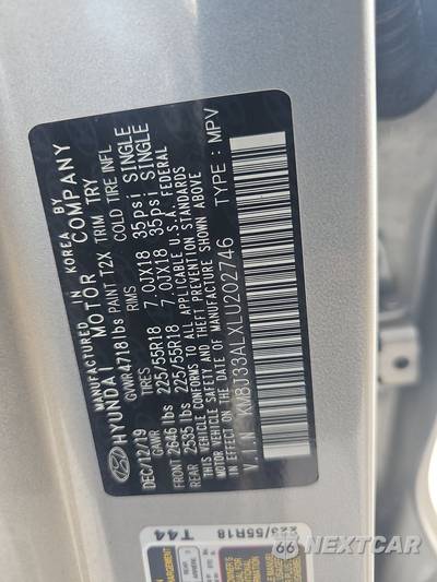 2020 Hyundai Tucson Limited - zdjęcie 14 z 21 - miniatura