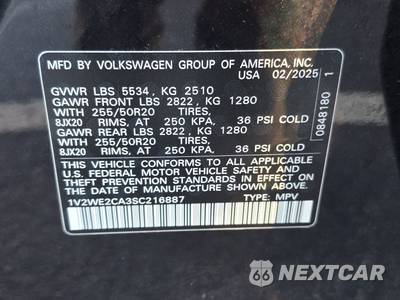 2025 Volkswagen Atlas Cross Sport 2.0T SE w/Technology - zdjęcie 14 z 34 - miniatura