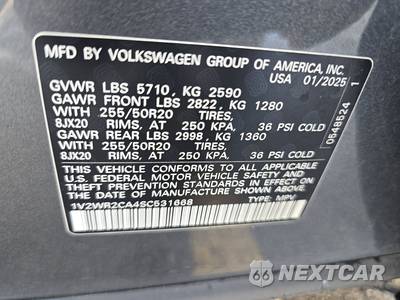 2025 Volkswagen Atlas 2.0T SE w/Technology - zdjęcie 15 z 23 - miniatura