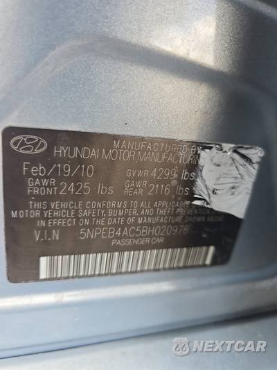 2011 Hyundai Sonata GLS - zdjęcie 14 z 18 - miniatura