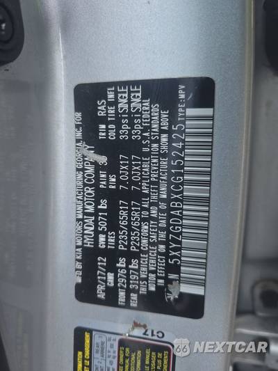 2012 Hyundai Santa Fe GLS - zdjęcie 14 z 42 - miniatura