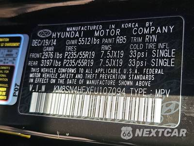 2015 Hyundai Santa Fe Limited - zdjęcie 15 z 20 - miniatura