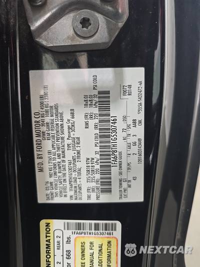 2016 Ford Mustang EcoBoost Premium Coupe - zdjęcie 15 z 40 - miniatura