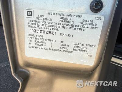 2000 Chevrolet Silverado 1500 LS Regular Cab Medium Bed 1SB - zdjęcie 44 z 45 - miniatura