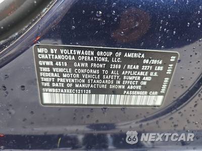 2014 Volkswagen Passat 1.8T SE - zdjęcie 14 z 37 - miniatura