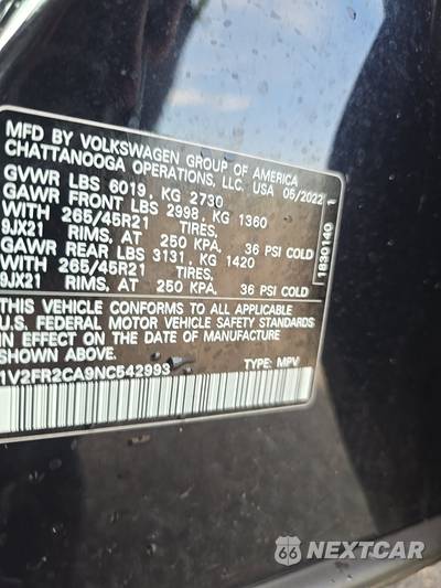 2022 Volkswagen Atlas V6 SEL Premium R-Line - zdjęcie 21 z 23 - miniatura
