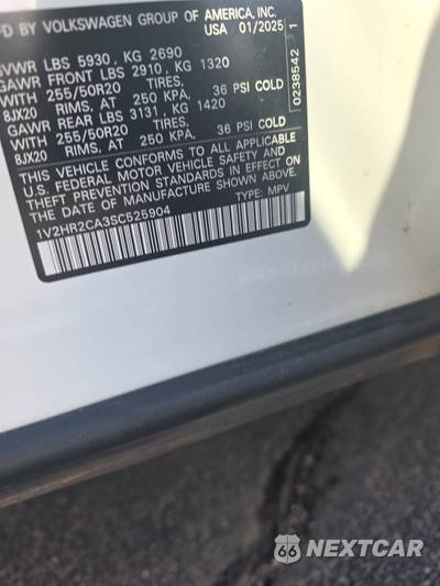 2025 Volkswagen Atlas 2.0T SE w/Technology - zdjęcie 14 z 26 - miniatura