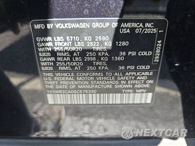 2025 Volkswagen Atlas 2.0T SE w/Technology - zdjęcie 14 z 24 - miniatura