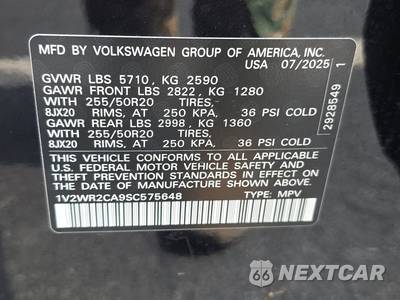 2025 Volkswagen Atlas 2.0T SE w/Technology - zdjęcie 15 z 23 - miniatura