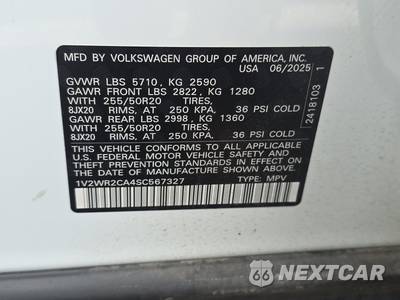 2025 Volkswagen Atlas 2.0T SE w/Technology - zdjęcie 15 z 32 - miniatura