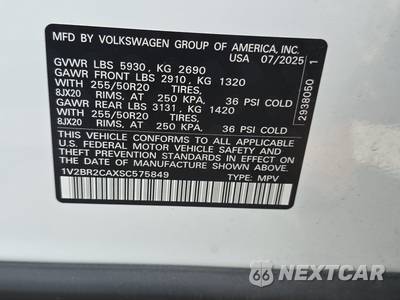 2025 Volkswagen Atlas 2.0T SEL - zdjęcie 15 z 42 - miniatura