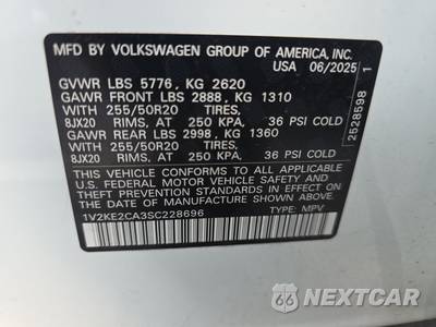 2025 Volkswagen Atlas Cross Sport 2.0T SE w/Technology - zdjęcie 14 z 21 - miniatura