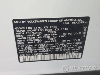 2025 Volkswagen Atlas Cross Sport 2.0T SE w/Technology - zdjęcie 14 z 22 - miniatura