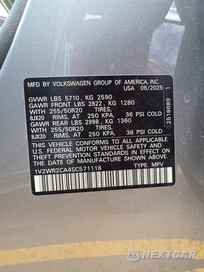 2025 Volkswagen Atlas 2.0T SE w/Technology - zdjęcie 15 z 30 - miniatura