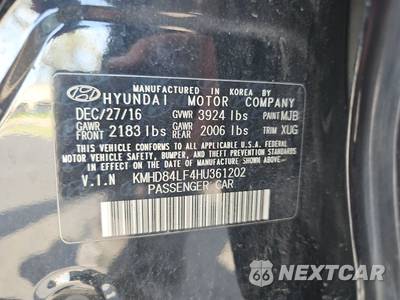 2017 Hyundai Elantra Value Edition Sedan - zdjęcie 15 z 37 - miniatura