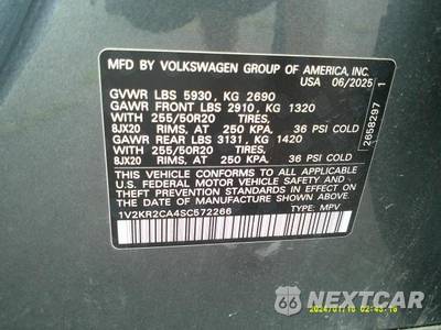 2025 Volkswagen Atlas 2.0T SE w/Technology - zdjęcie 25 z 29 - miniatura