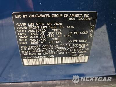 2026 Volkswagen Atlas Cross Sport 2.0T SE w/Technology - zdjęcie 11 z 18 - miniatura