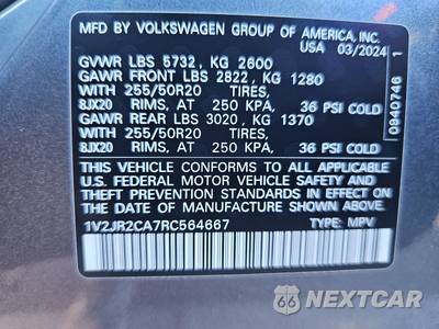 2024 Volkswagen Atlas 2.0T SE w/Technology - zdjęcie 15 z 26 - miniatura