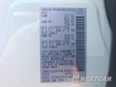 2026 Nissan Frontier PRO-4X Crew Cab Medium Bed - zdjęcie 17 z 26 - miniatura