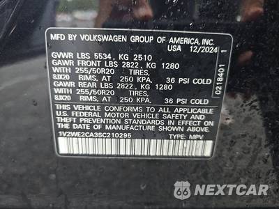 2025 Volkswagen Atlas Cross Sport 2.0T SE w/Technology - zdjęcie 14 z 31 - miniatura