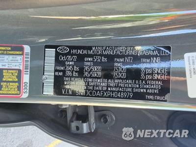 2023 Hyundai Santa Cruz NIGHT Crew Cab Short Bed - zdjęcie 15 z 30 - miniatura