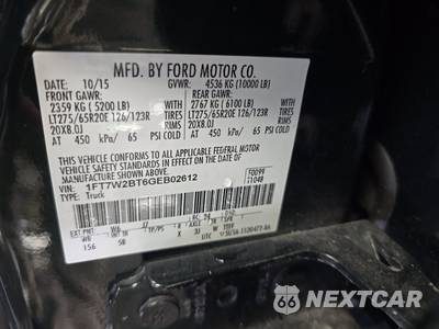 2016 Ford Super Duty F-250 Lariat Crew Cab Medium Bed - zdjęcie 14 z 33 - miniatura