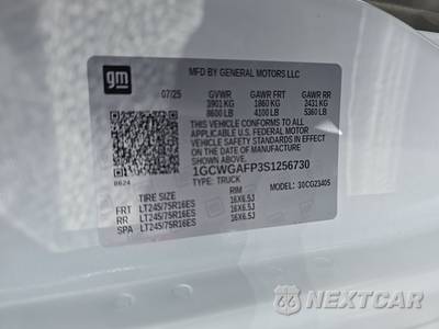 2025 Chevrolet Express 2500 Cargo Van 1WT 135.0" WB - zdjęcie 13 z 33 - miniatura