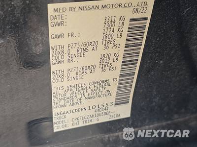2023 Nissan TITAN SV Crew Cab Short Bed - zdjęcie 14 z 26 - miniatura