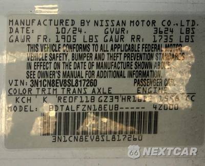 2025 Nissan Versa SV - zdjęcie 20 z 21 - miniatura