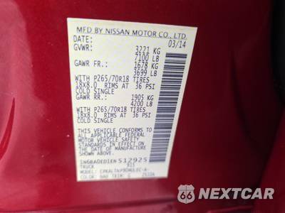 2014 Nissan TITAN SV Crew Cab Short Bed - zdjęcie 17 z 26 - miniatura
