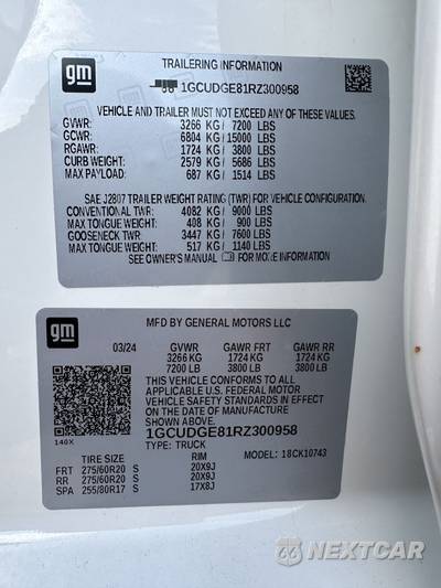 2024 Chevrolet Silverado 1500 LTZ Crew Cab Medium Bed 1LZ - zdjęcie 23 z 23 - miniatura