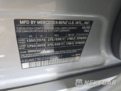 2003 Mercedes-Benz ML 500 - zdjęcie 15 z 49 - miniatura