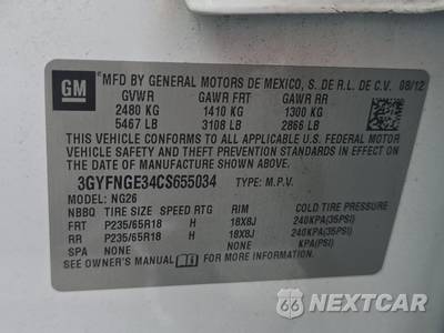 2012 Cadillac SRX 1SA - zdjęcie 14 z 24 - miniatura