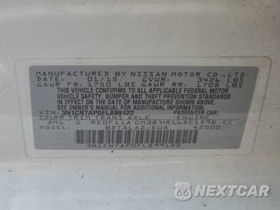 2015 Nissan Versa S Plus - zdjęcie 14 z 36 - miniatura