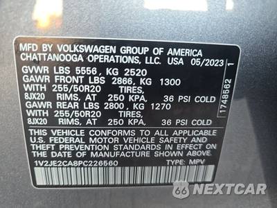2023 Volkswagen Atlas Cross Sport 3.6L V6 SE w/Technology - zdjęcie 13 z 27 - miniatura