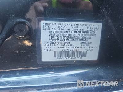 2016 Nissan Versa SV - zdjęcie 14 z 17 - miniatura