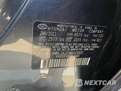 2021 Hyundai Sonata Hybrid Blue - zdjęcie 17 z 23 - miniatura