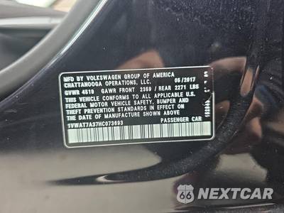 2017 Volkswagen Passat 1.8T S - zdjęcie 17 z 38 - miniatura