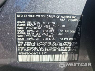 2025 Volkswagen Atlas Cross Sport 2.0T SE w/Technology - zdjęcie 14 z 24 - miniatura