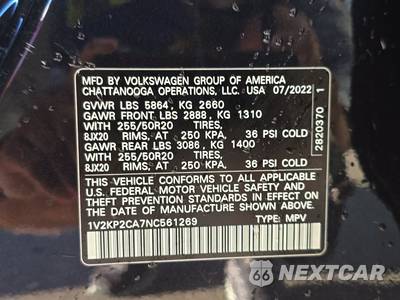2022 Volkswagen Atlas 2.0T SE w/Technology - zdjęcie 15 z 34 - miniatura