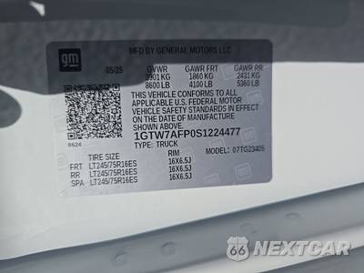 2025 GMC Savana 2500 Cargo Van 1WT 135.0" WB - zdjęcie 14 z 29 - miniatura