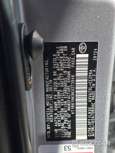 2019 Toyota Camry XSE - zdjęcie 14 z 24 - miniatura