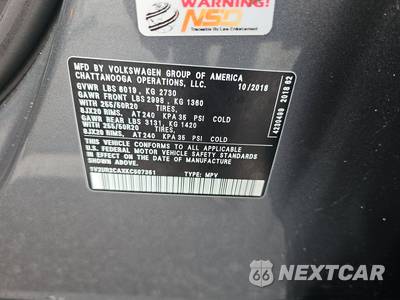 2019 Volkswagen Atlas V6 SE w/Technology - zdjęcie 15 z 26 - miniatura