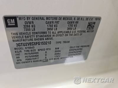 2015 GMC Sierra 1500 SLT Crew Cab Short Bed 4SA - zdjęcie 15 z 37 - miniatura