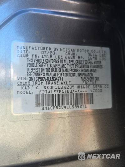 2020 Nissan Kicks SV - zdjęcie 17 z 21 - miniatura