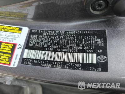 2022 Toyota Camry SE - zdjęcie 12 z 13 - miniatura