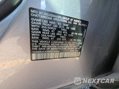 2022 Volkswagen Atlas Cross Sport V6 SE w/Technology - zdjęcie 15 z 27 - miniatura